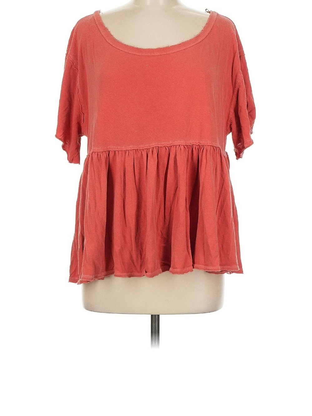 Women’s Peplum Tee - Coral